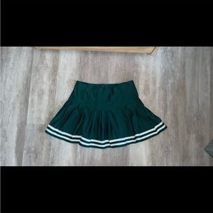 Green & White Game Day skirt